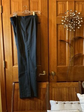 East 5th Black Pinstripe Trousers